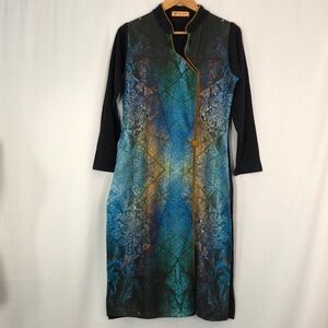 Preston Woman Sweater Multicolor Long Sleeve Dress Size L
